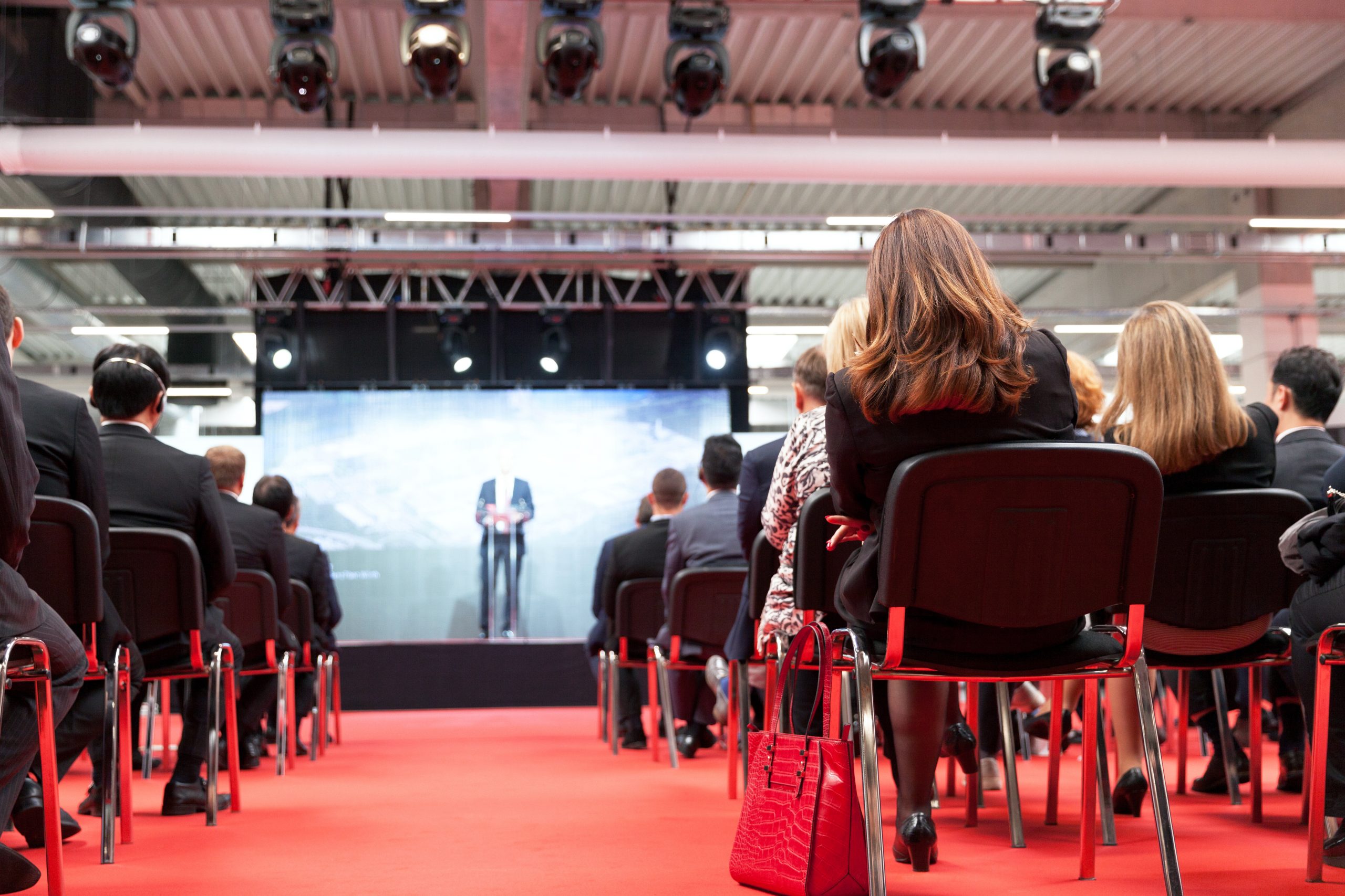 Participants at the professional or business conference
