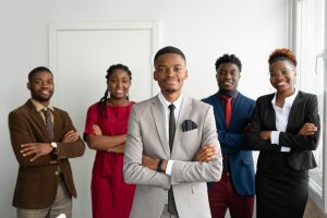 team of young people from abidjan