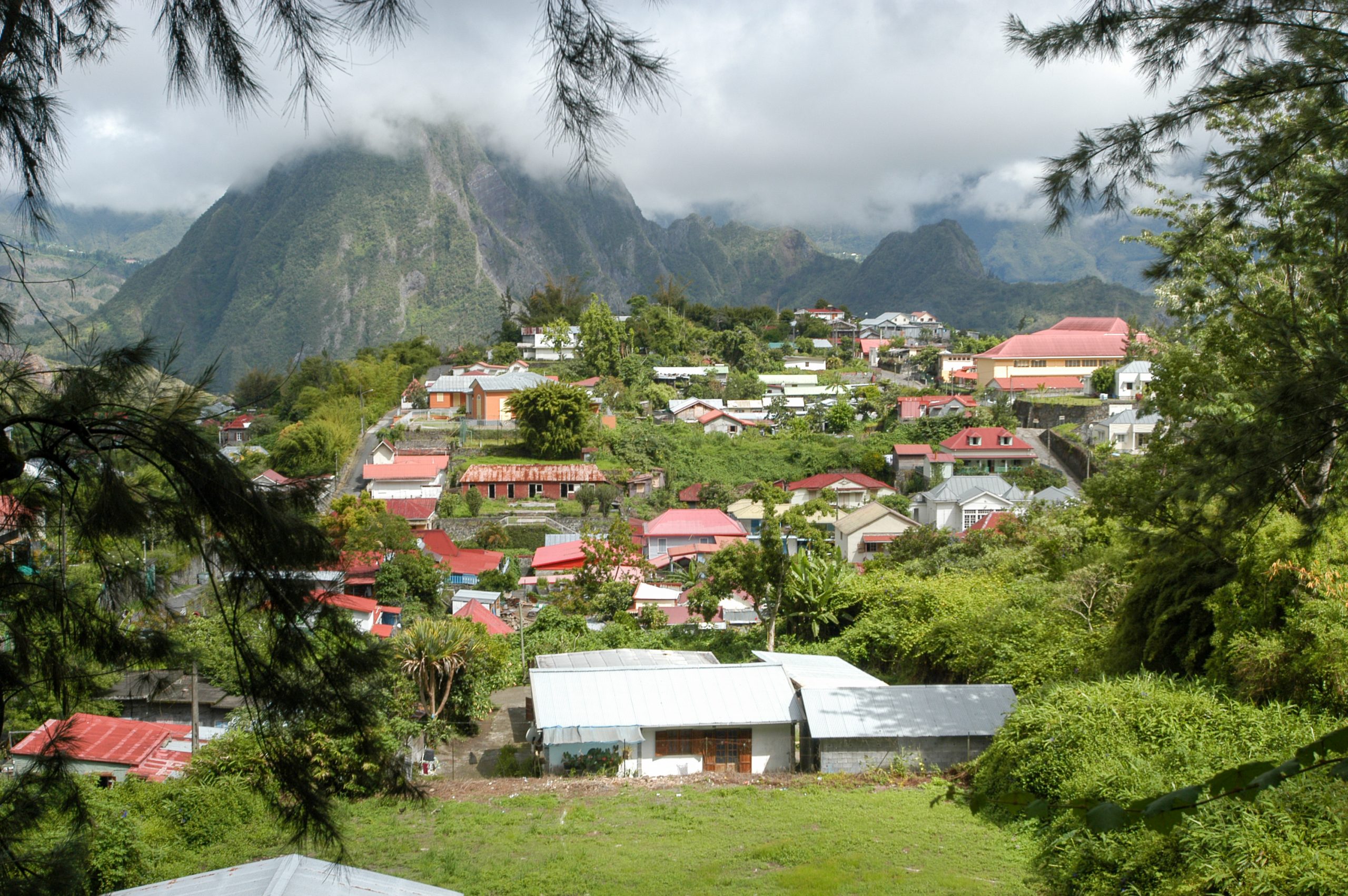 Hell Bourg on the mountains of La Reunion island